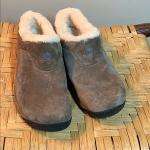 Merrill Suede Sherpa Clogs